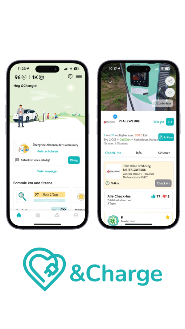 &Charge, Bonusprogramm, Kilometer sammeln und einlösen, E-Mobilität, Pfalzwerke