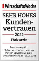 WiWo sehr hohes Kundenvertrauen 2022